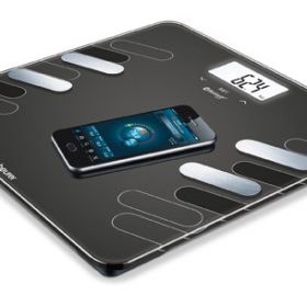 GLASS BODY FAT SCALE WITH BLUETOOTH CONNECTIVITY-0